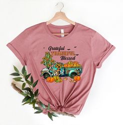 happy thanksgiving shirt, pumpkin tee,thanksgiving family shirt,thanksgiving matching,fall vintage truck shirt,fall shir