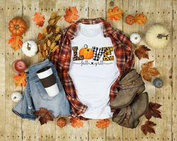 love fall y'all shirt, buffalo plaid shirt, happy fall y'all, thanksgiving pumpkin shirt, happy thanksgiving shirt, than