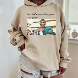 watch the game jalen hurts eagles sweatshirt, hurts so good sweatshirt, nfl vintage sweatshirt, philadephia eagles gear