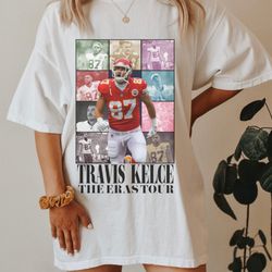 comfort colors taylor swift travis kelce the eras tour, taylor at arrowhead, taylor and travis, nfl funny couple shirt,