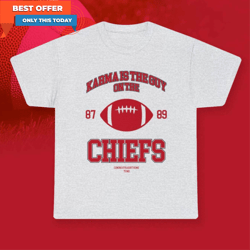 karma is the guy on the chiefs shirt, swifties sweater tee tops