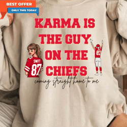 karma is the guy on the chiefs shirt, the chiefs coming straight home to me short sleeve unisex t shirt