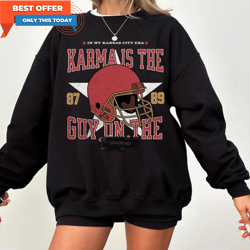 karma is the guy trendy shirt, argentina eras long sleeve sweater