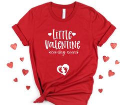 little valentine pregnancy announcement shirt , valentines day pregnancy reveal, mommy to be shirt, coming soon maternit