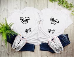 bunny ears shirts, easter day shirts, kids easter dunny bunny tees, bunny lover shirts, easter bunny tees, family matchi