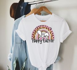 happy easter day rainbow shirts,easter day shirts,family matching shirts for easter,bunny shirts,kids easter dunny bunny