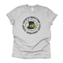 st patricks day tee, leprechaun hat st patricks day design, premium unisex tee, 3 color choices, 2x, 3x, 4x, plus sizes