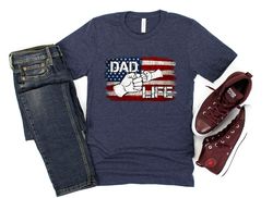 dad life usa flag sweatshirt, fathers day gift, gift for him, american flag dad gift, fathers day dad, fathers day shirt