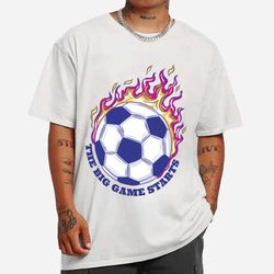 awesome soccer ball on fire t-shirt - cruel ball