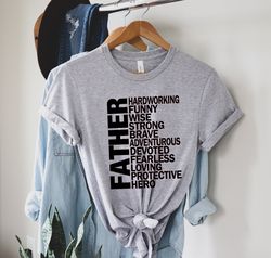 father adjective shirt, fathers day gift, gift for dad, definition of dad, fathers day gift from wife, daddy and son shi