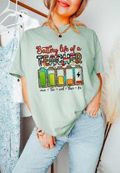 battery life of a teacher shirt, back to school shirt, teacher battery life, teacher tee, funny teacher tee, teacher lif