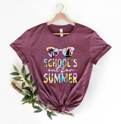 schools out for summer shirt, summer shirt, vacation shirt, teacher shirt, teacher gift, student gifts, student teacher,