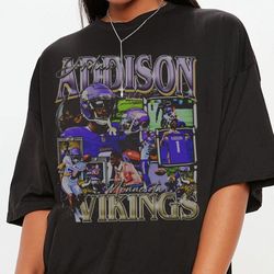 jordan addison vintage 90s graphic style t-shirt, jordan addison shirt, vintage oversized sport tee, unisex shirt, footb