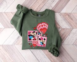 disney mickey minnie love sweatshirt, mickey and minnie valentines tee, disneyland love shirt, mickey minnie shirt, kiss