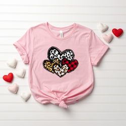 leopard print valentines day shirt,valentines day shirts for woman,heart shirt,cute valentine shirt,valentines day gift,
