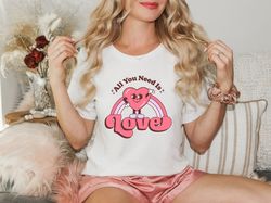 love is all you need shirts, valentines shirt, valentines day shirt, funny valentines shirt, gift for valentines, couple