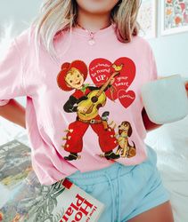 comfort colors valentines day shirt, cowboy valentine, retro valentine tshirt, vintage valentines gift for her, western