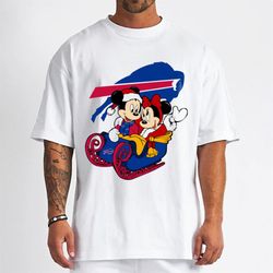 mickey minnie santa ride sleigh christmas buffalo bills t-shirt - cruel ball