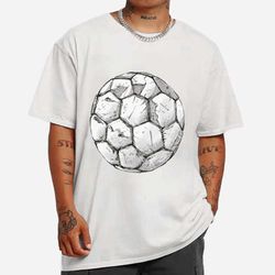 realistic soccer ball sport t-shirt - cruel ball