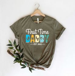 personalized first fathers day shirts, first fathers day, custom daddy shirt, first time dad gift, first dad shirt, gift