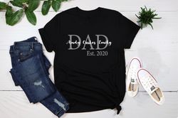 custom dad shirt, custom dad shirt with kids names, fathers day shirt, customized dad shirt, personalized shirt for dad,