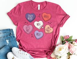 valentine candy hearts shirt, valentines day shirt, valentine shirt, valentines day gift, happy valentines day t-shirt