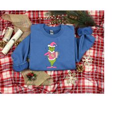 Grin Christmas Shirt, Coffee Lover Shirt , Christmas Coffee Shirt, Christmas Gift, Cute Xmas Shirt,  Funny Christmas Shi