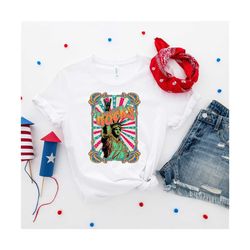 Freedom Rocks Statue of Liberty Shirt, 4th of July Shirt, Independence Day Shirt, USA Patriotic Shirt, USA Flag Shirt, M