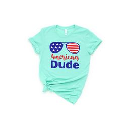 All American Dude Shirt, Merica Sonnenbrille Shirt, 4th of Juli Shirt, Independence Day Shirt, Vierter Juli Shirt, God B
