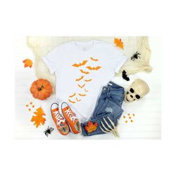Halloween Bats Shirt, Halloween Party, Halloween Shirt, Skeleton T, Halloween Outfits, Halloween Funny Shirt, Family Mat