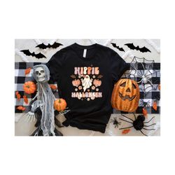 hippie halloween ghost shirt,spooky vibes shirt,spooky season sweatshirt,halloween party costume,vintage sweatshirt,retr