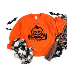 halloween party horror night shirt, halloween shirt, halloween gifts,pumpkin shirt,pumpkin horror night shirt,scary swea