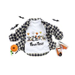 custom disney halloween skeleton shirt, disney halloween matching sweatshirt, disney balloon shirt, mickey and friends,