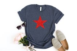 4th of july American star glitter shirt,  fourth of july shirt, patriotic shirt, merica shirt, america , womens 4th of J