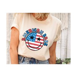 Retro America Shirt Womens, American Babe Shirt, Retro USA Shirt, 4th of July Tee, 4th of July Shirt, Patriotic Shirt, A
