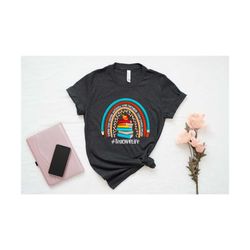 Teacher Rainbow Shirt, Inspirational Teacher Shirt, Teacher Life Shirt, Teacher Leopard Shirt, Gift for Teachers, Cute T