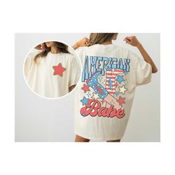 western shirt, american babe, comfort colors, july 4th shirt, patriotic shirt, cowgirl shirt, america shirt, cowgirl boo