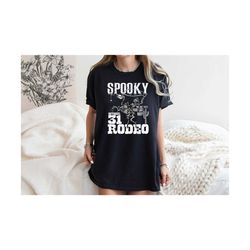 halloween spooky rodeo shirt, halloween shirt, western halloween shirt, cowboy skeleton shirt, vintage rodeo sweatshirt,