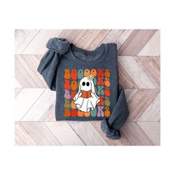 teacher halloween shirt, ghost reading shirt, librarian shirt, book lover tshirt, reading shirt, teacher shirt, hallowee