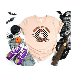 creep it real shirt, retro halloween shirt, vintage ghost halloween shirt, women halloween shirt, cute ghost shirt, 2023