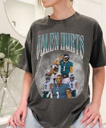 comfort colors 90s vintage inspired jalen hurts tshirt, jalen hurts shirt, nfl vintage shirt, philadelphia eagles merch