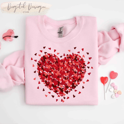 comfort colors hearts valentines day shirt,valentines day shirts for woman,heart shirt,cute valentine,valentines day gif