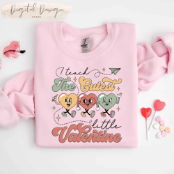 comfort colors i teach the cutest little sweethearts candy hearts valentines day shirt, perfect gift for elementary or d