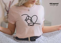 bts love yourself heart shirt, love yourself tear shirt, bts shirt, bangtan shirt, heart shirt, love shirt, tae shirt, j