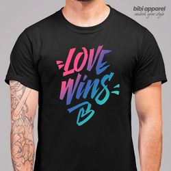 mens love wins shirt lgbtq support ally shirt flag rainbow shirts equality lgbt tshirts gay trans support tee man unisex