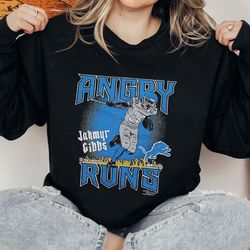 angry runs lions jahmyr gibbs shirt, angry runs lions jahmyr gibbs sweatshirt