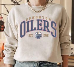 edmonton oilers sweatshirt, oilers t shirt, hockey hoodie, vintage sweater, college sweater, hockey fan shirt, edmonton