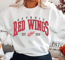 red wings sweatshirt, detroit red wings shirt, hockey red wings vintage hoodie shirt, hockey fan shirt, detroit hockey