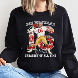 vintage 90s joe montana sweatshirt, joe montana fall shirt, vintage unisex sport tee, retro american football bootleg