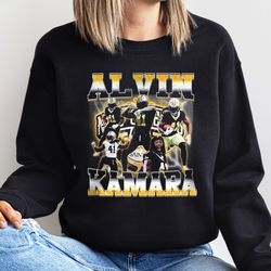 vintage alvin kamara sweatshirt, alvin kamara t-shirt, 90s football graphic tee, unisex shirt for woman and man gift for